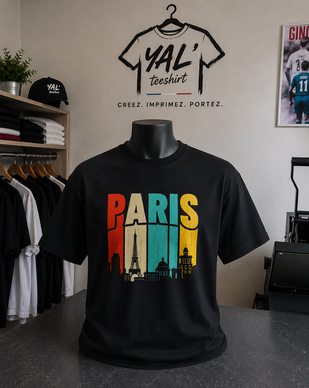 T-shirt PARIS – Skyline Vintage