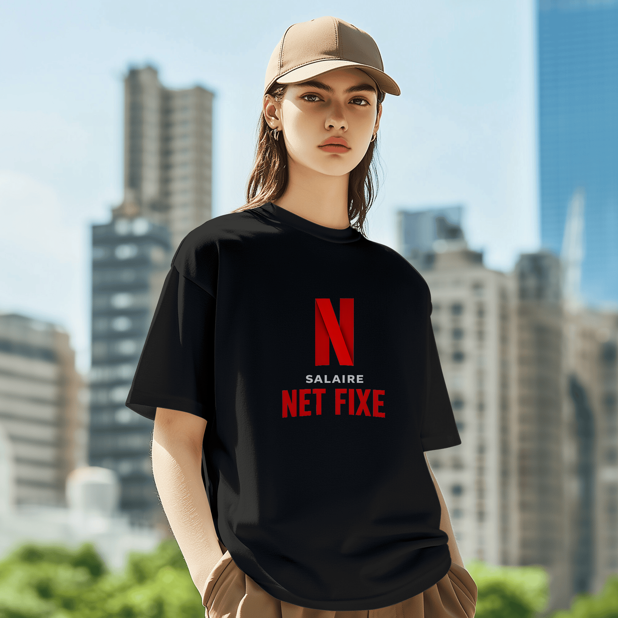T-shirt SALAIRE NET FIXE - NETFLIX