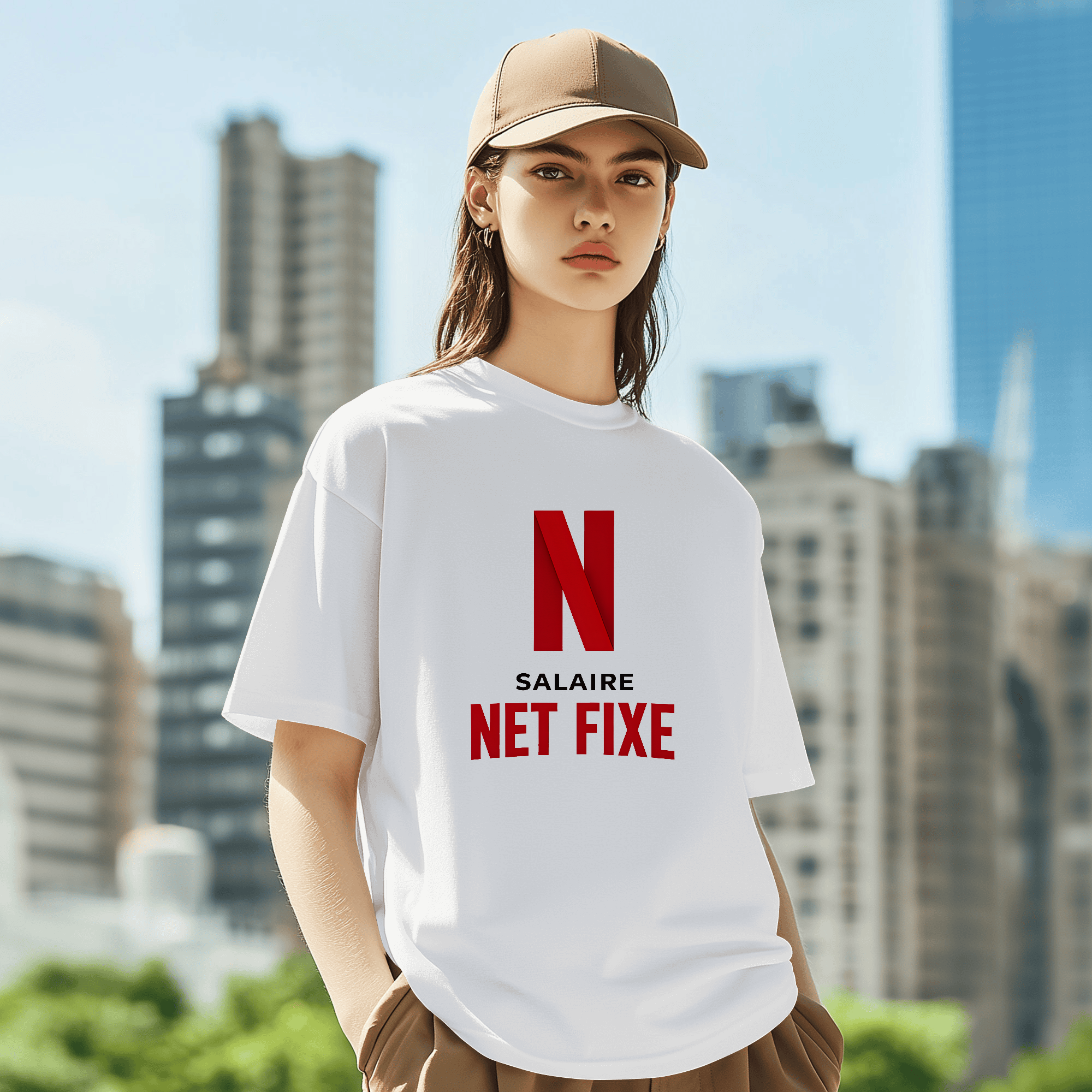T-shirt SALAIRE NET FIXE - NETFLIX