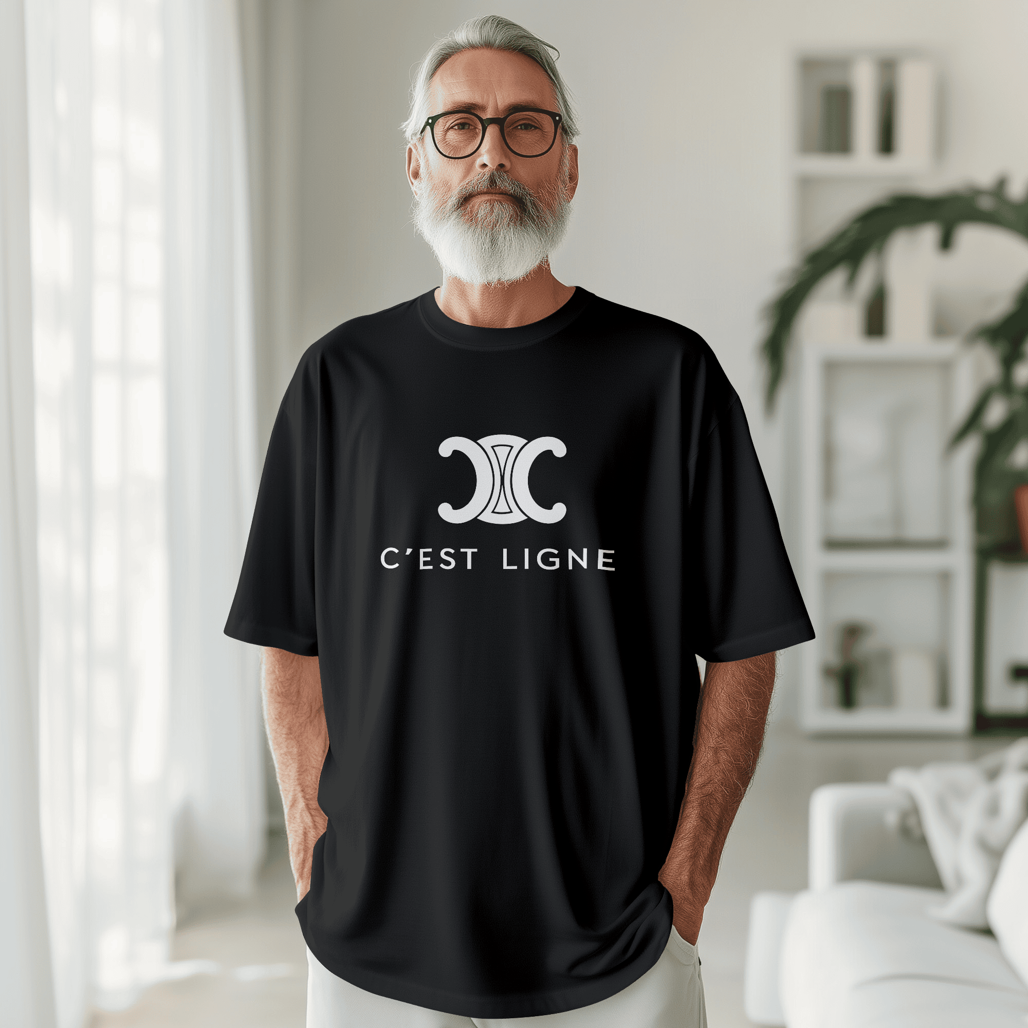 T-shirt C'EST LIGNE - CELINE
