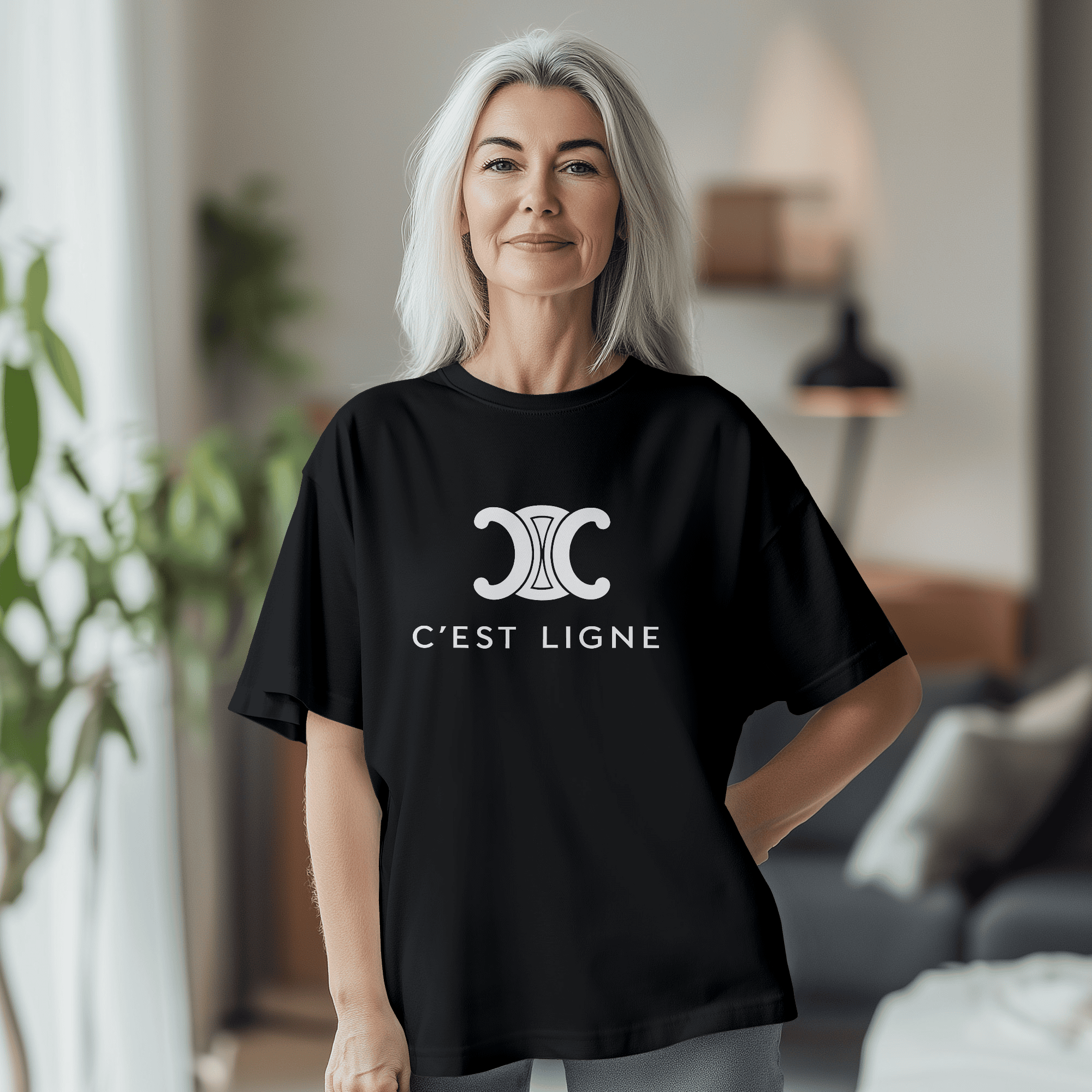T-shirt C'EST LIGNE - CELINE