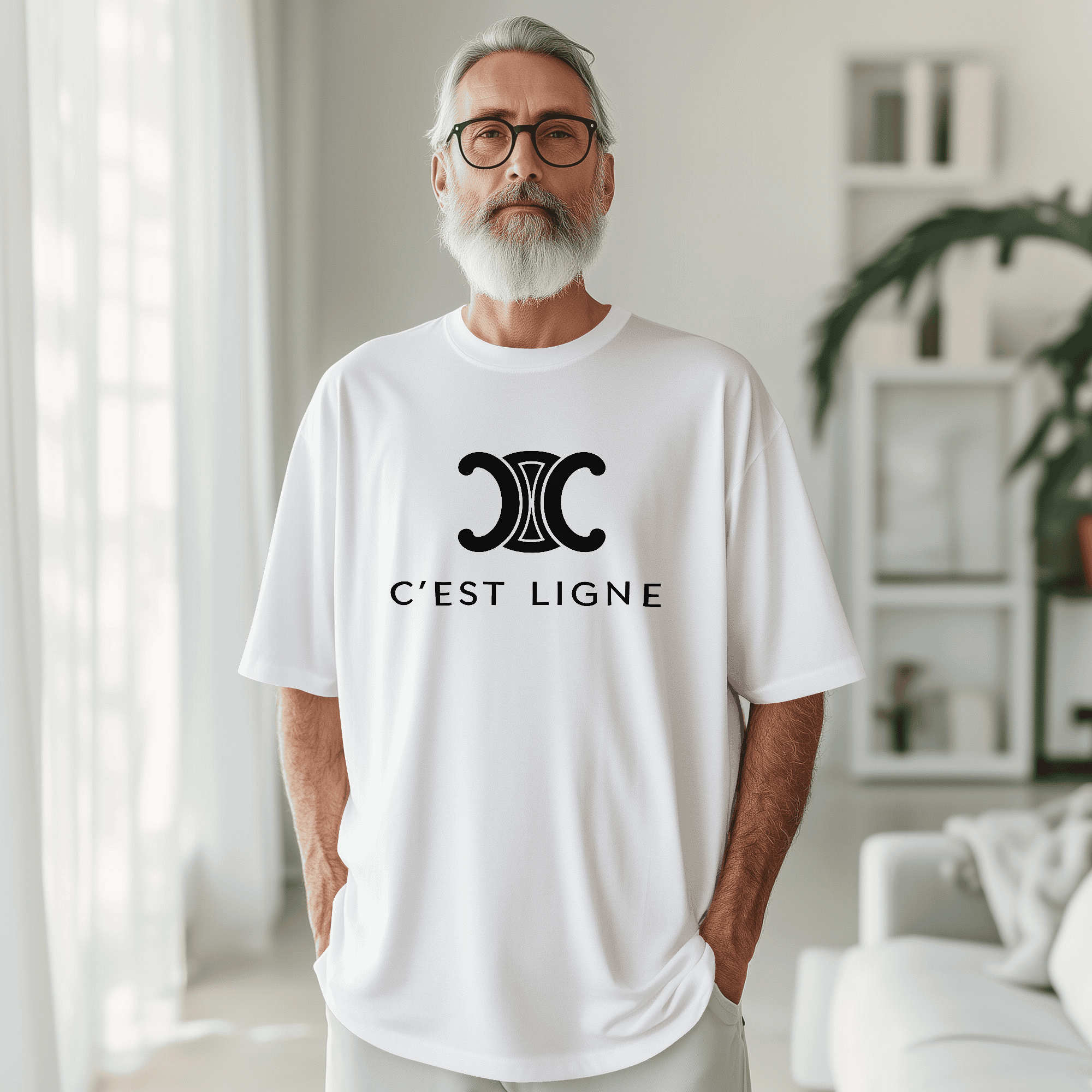 T-shirt C'EST LIGNE - CELINE