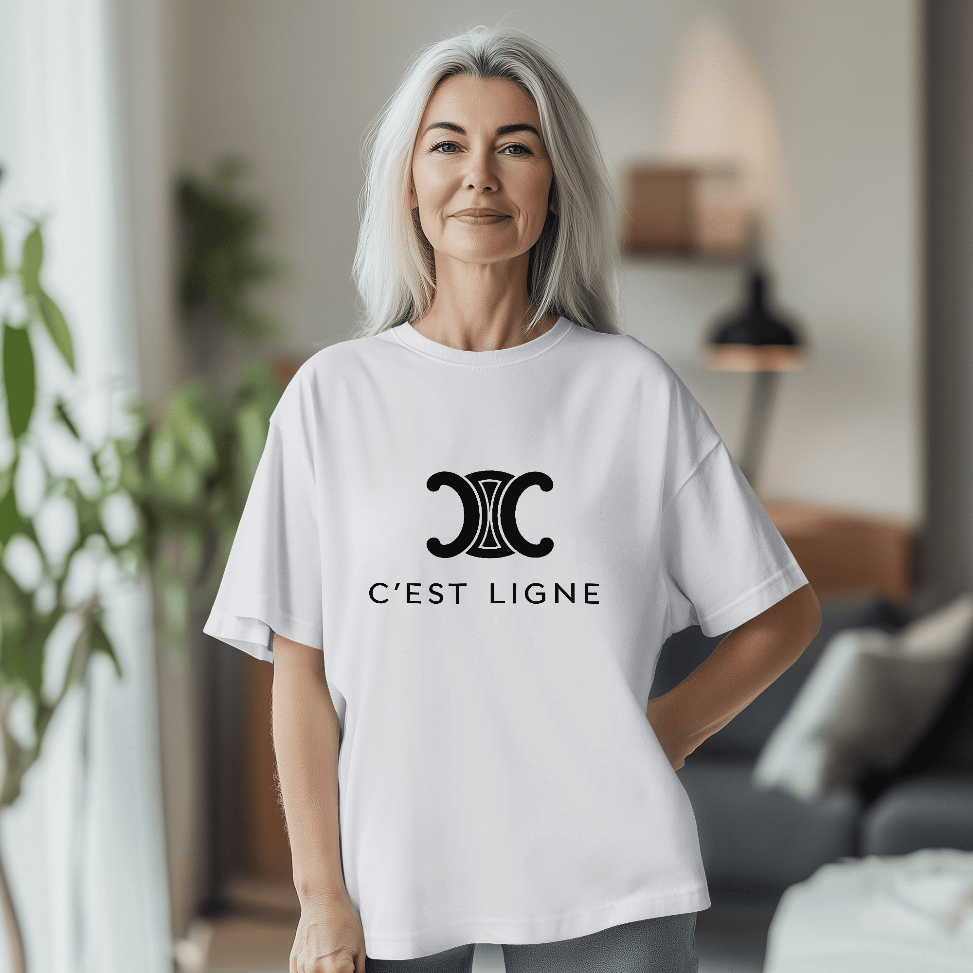 T-shirt C'EST LIGNE - CELINE
