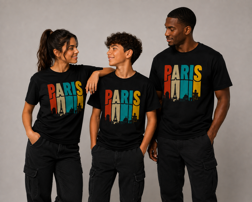 T-shirt PARIS – Skyline Vintage