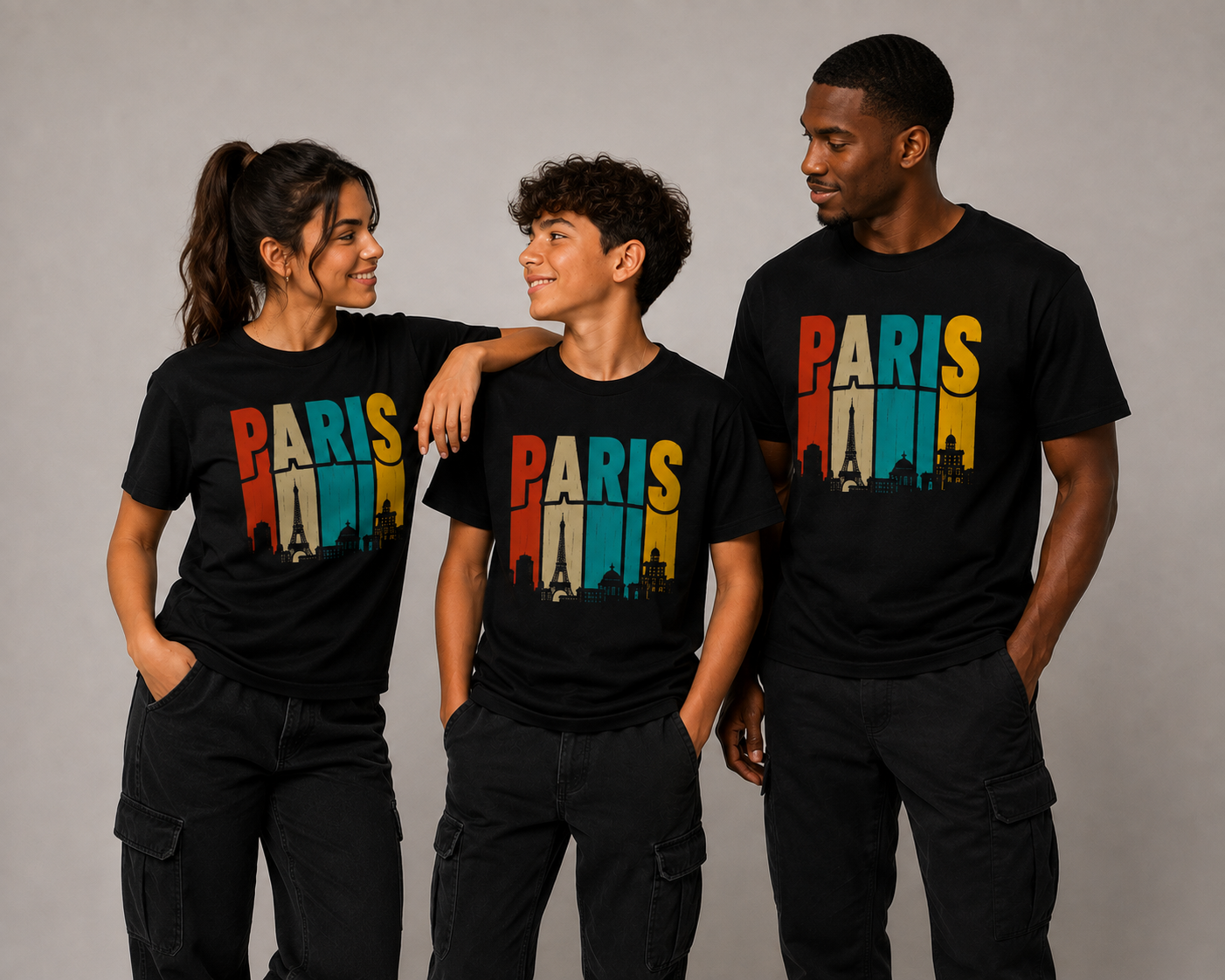 T-shirt PARIS – Skyline Vintage