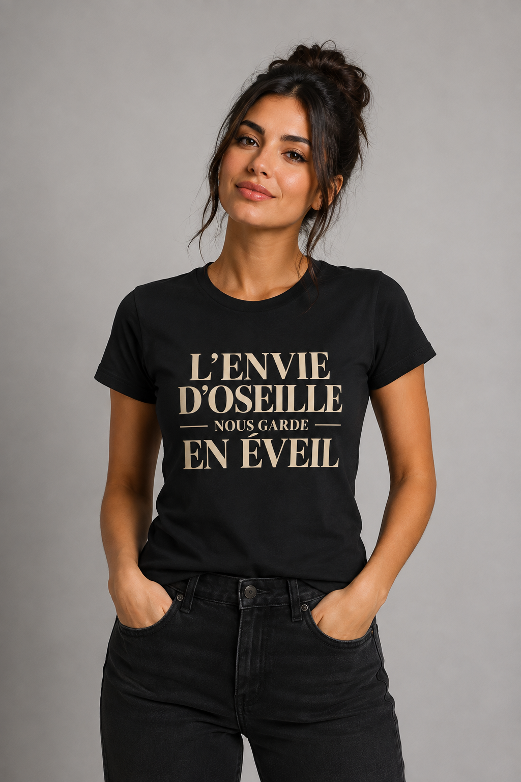 T-shirt « L’ENVIE D’OSEILLE NOUS GARDE EN ÉVEIL »