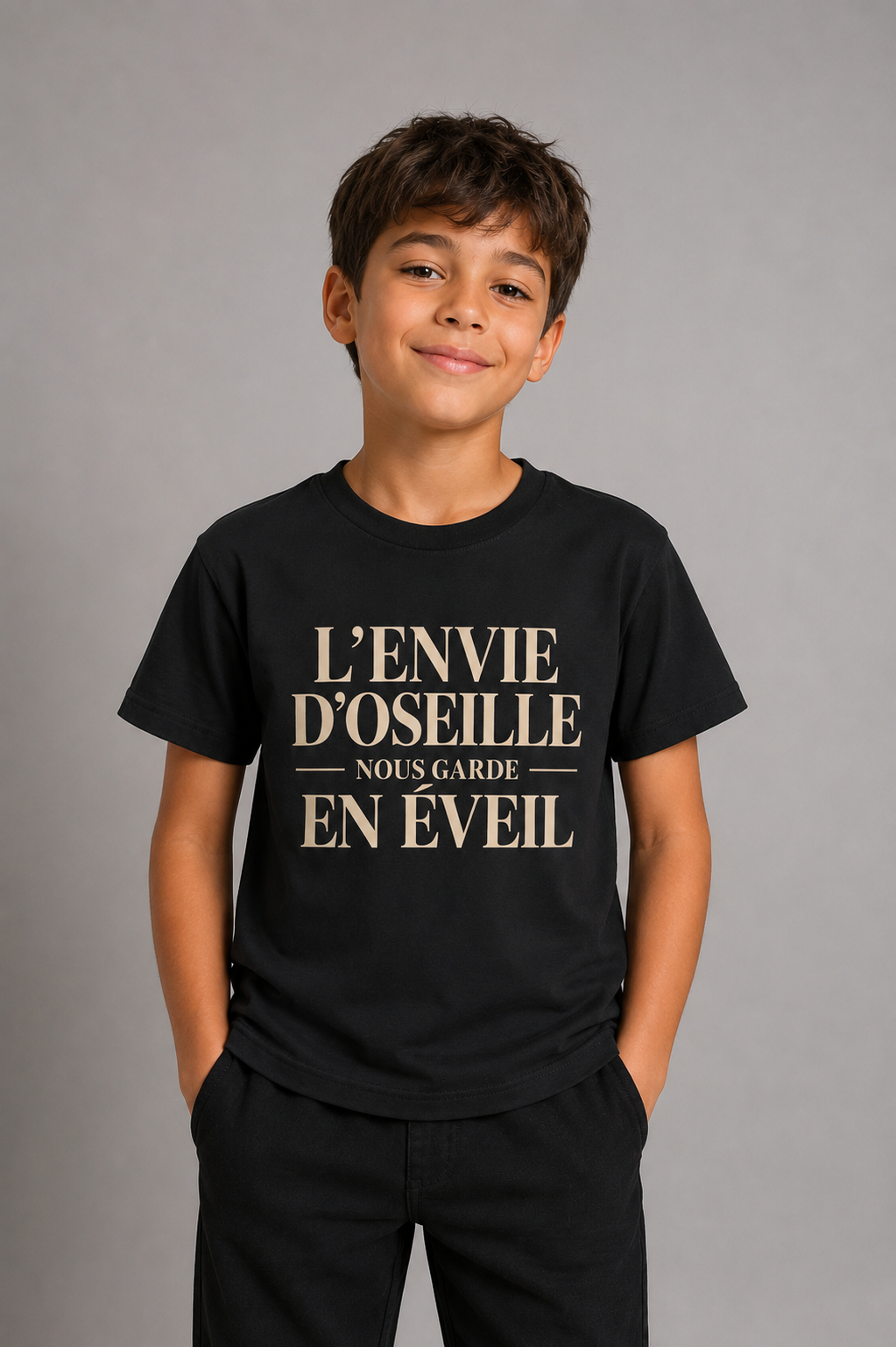 T-shirt « L’ENVIE D’OSEILLE NOUS GARDE EN ÉVEIL »