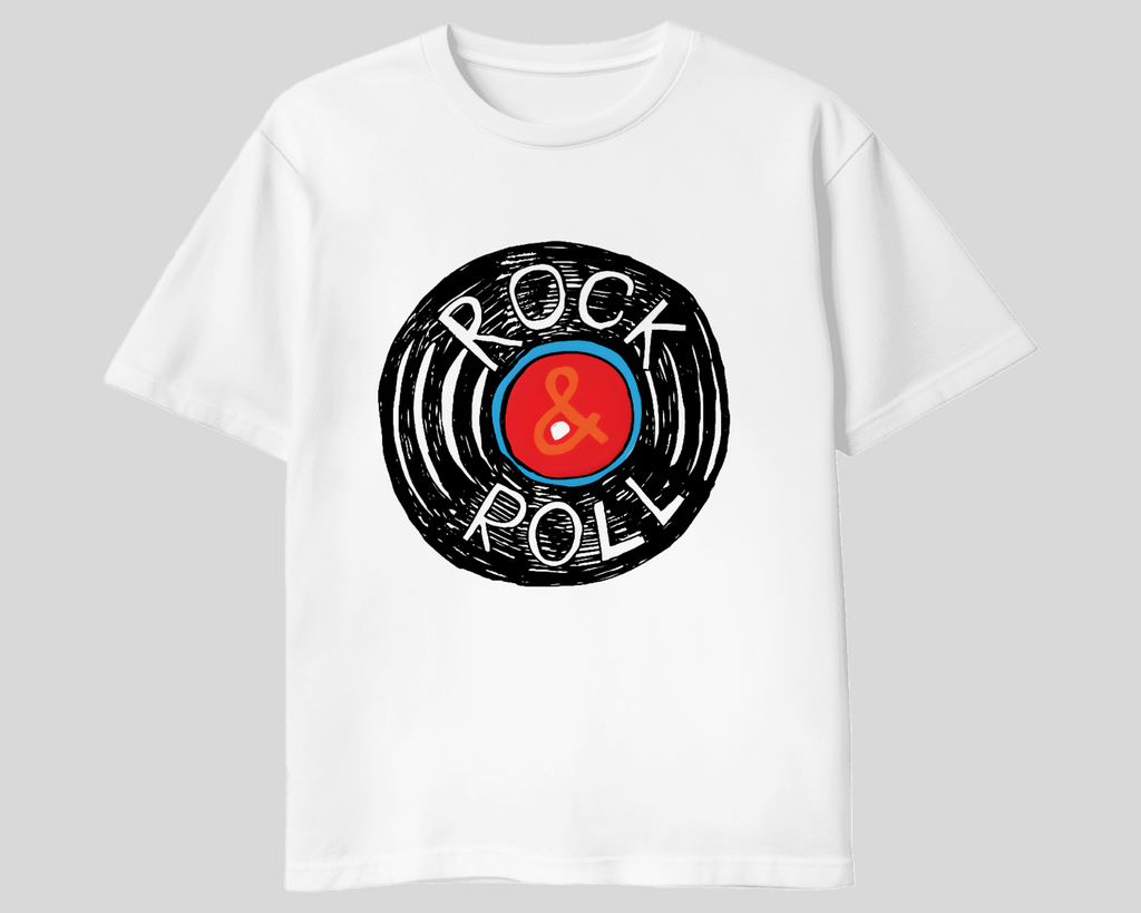 T-shirt Vinyle ROCK & ROLL