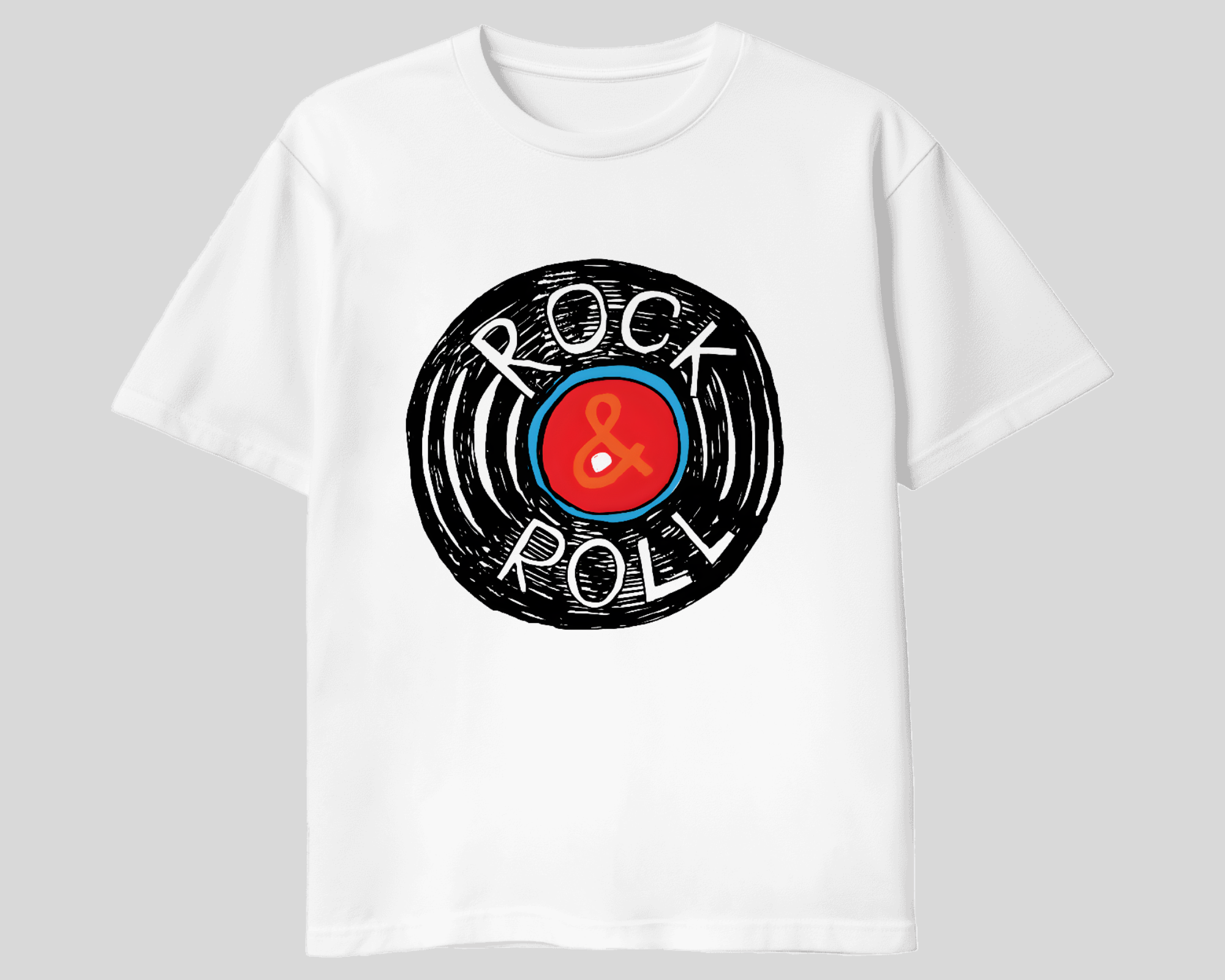 T-shirt Vinyle ROCK & ROLL
