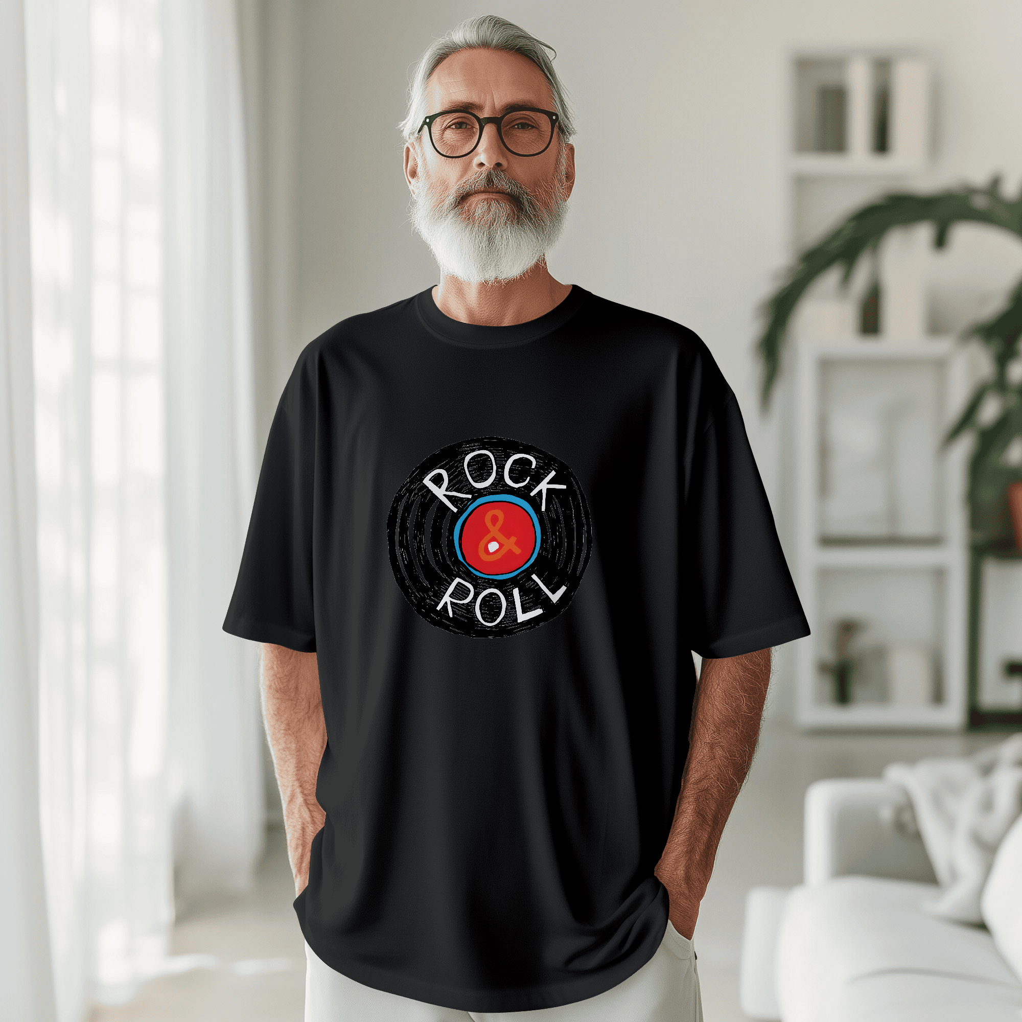 T-shirt Vinyle ROCK & ROLL