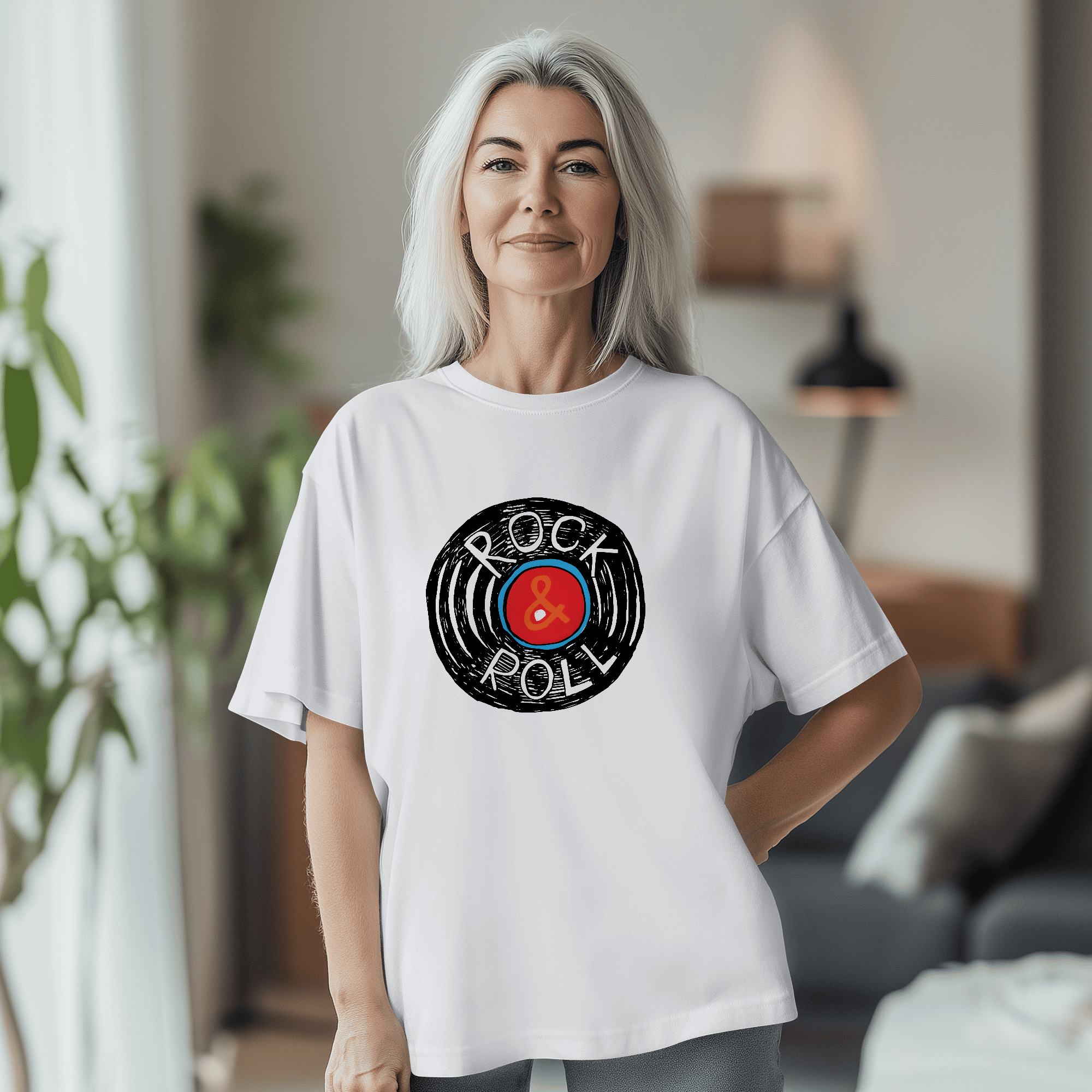 T-shirt Vinyle ROCK & ROLL
