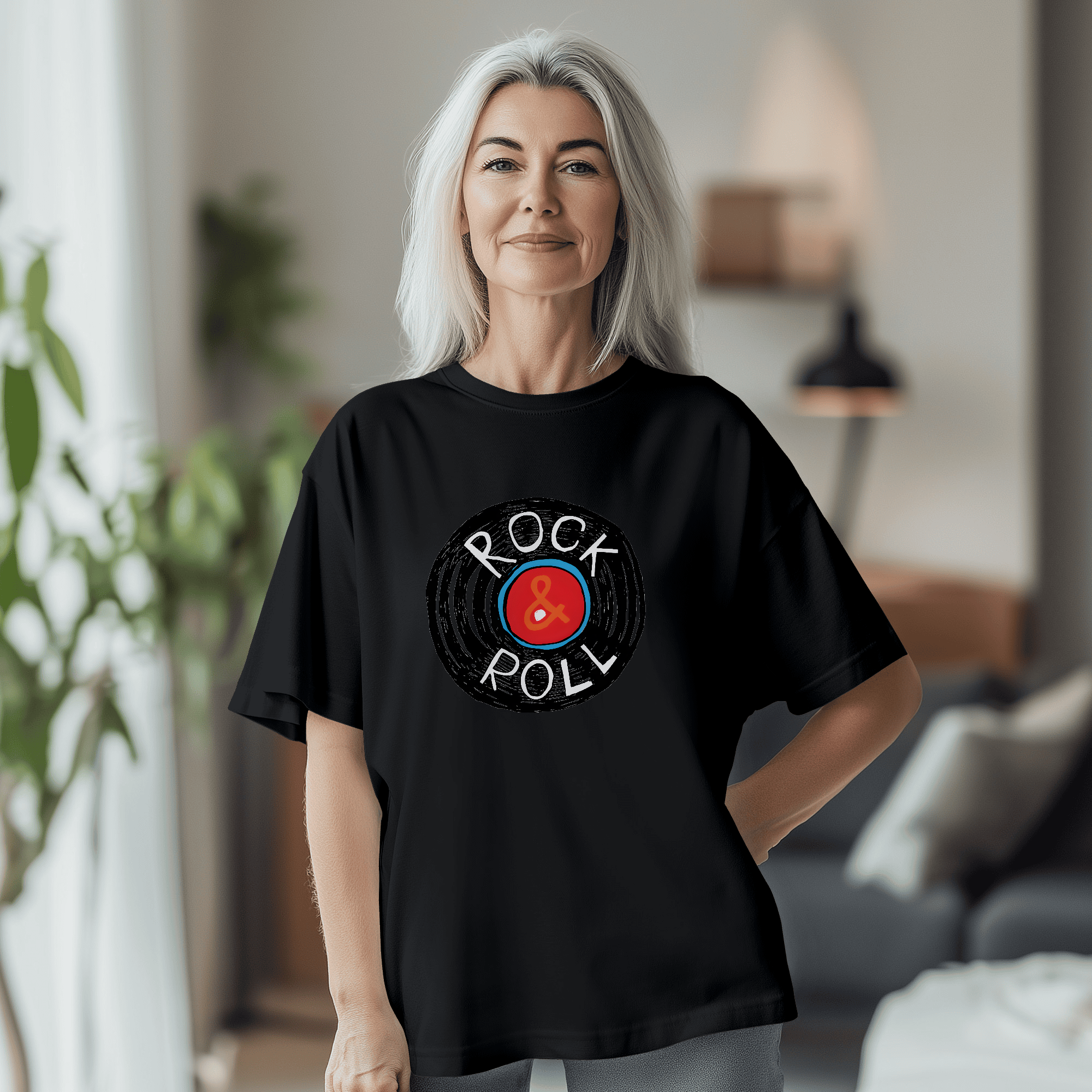 T-shirt Vinyle ROCK & ROLL